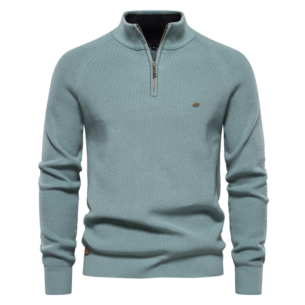 Pull Élégant à Col Montant pour Hommes