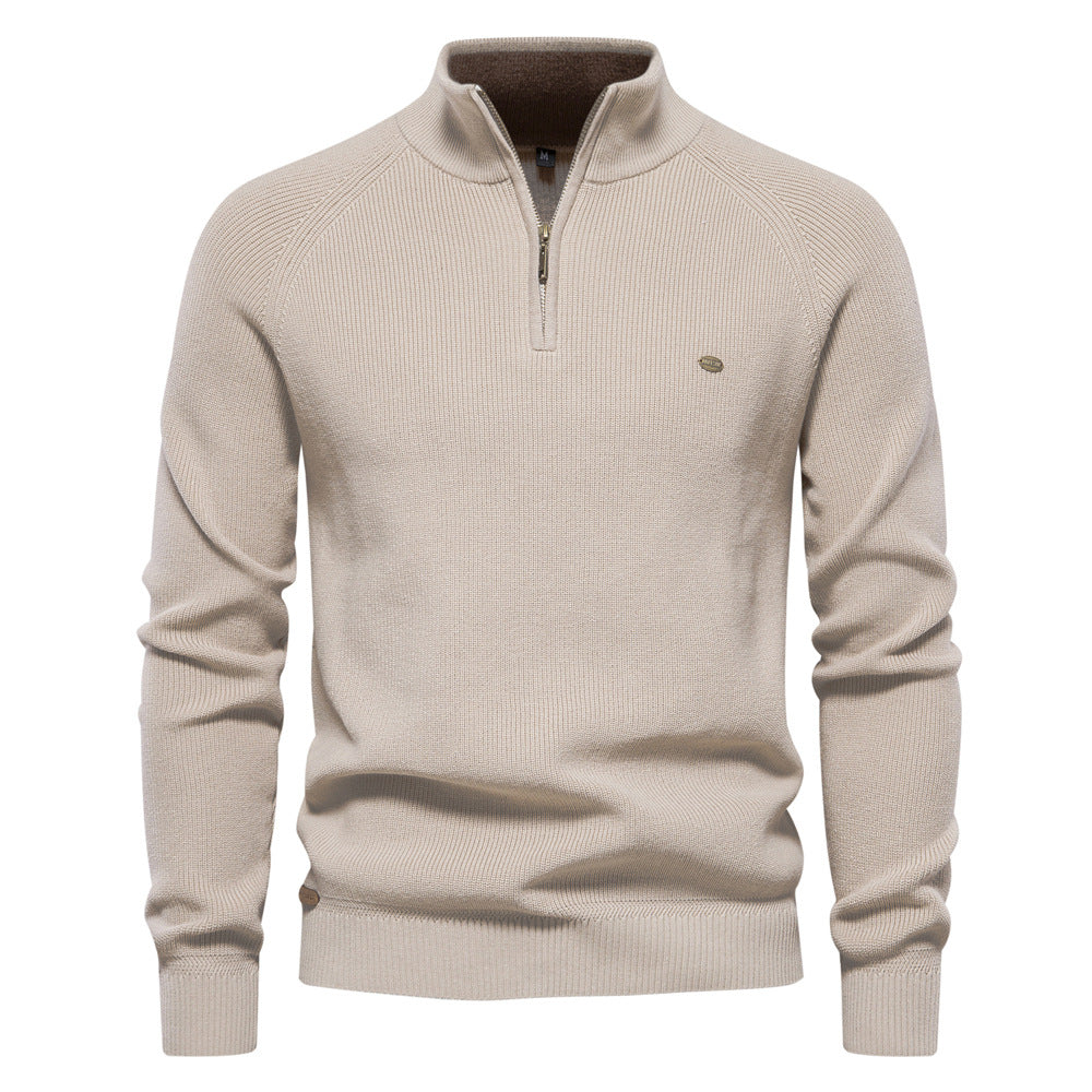 Pull Élégant à Col Montant pour Hommes