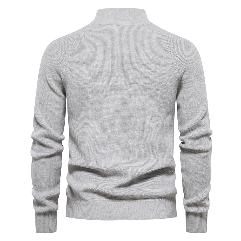 Pull Élégant à Col Montant pour Hommes
