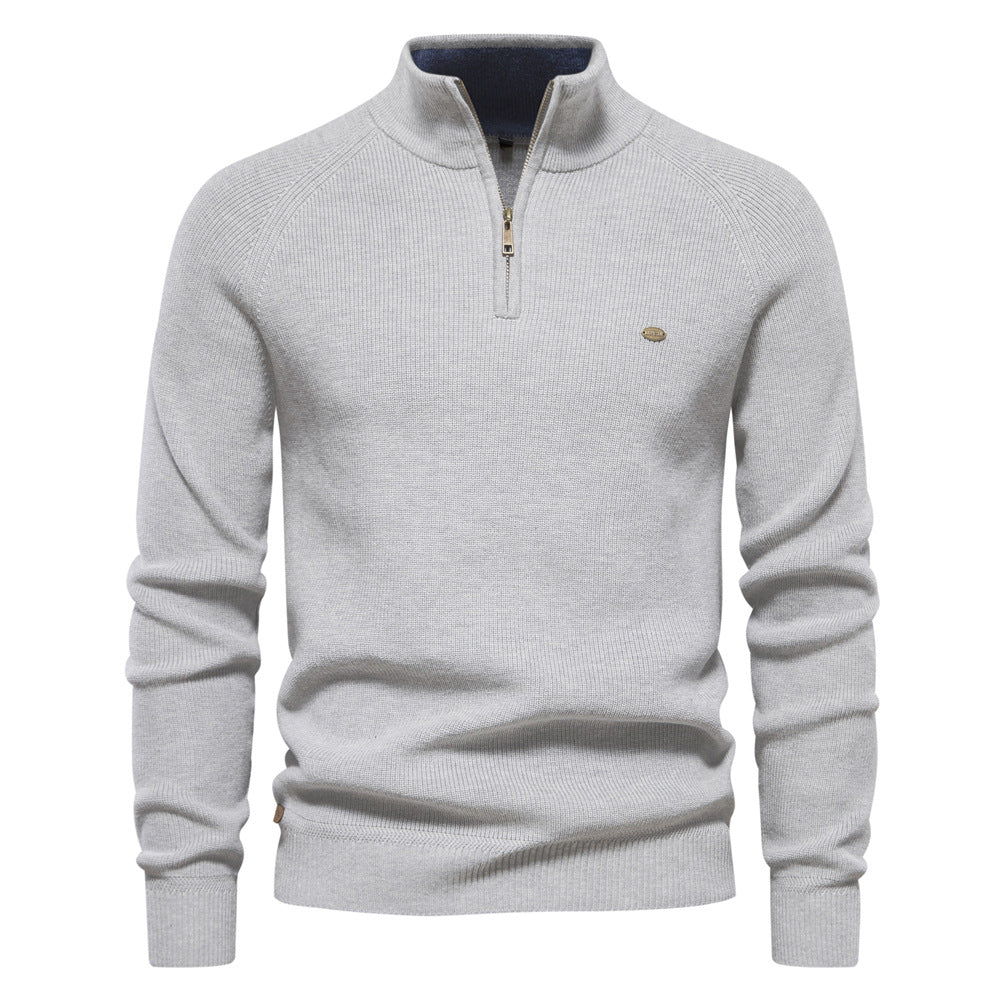 Pull Élégant à Col Montant pour Hommes