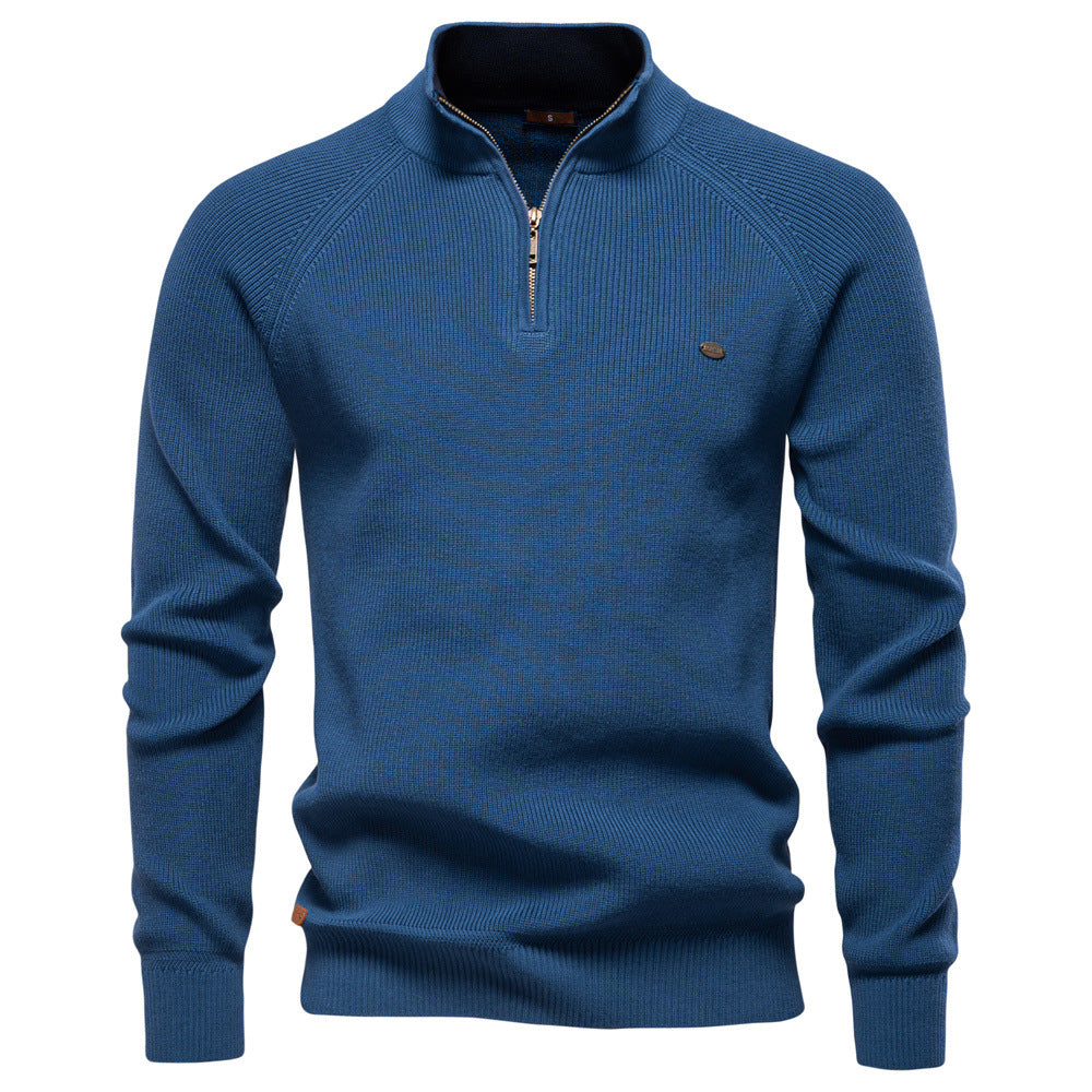 Pull Élégant à Col Montant pour Hommes