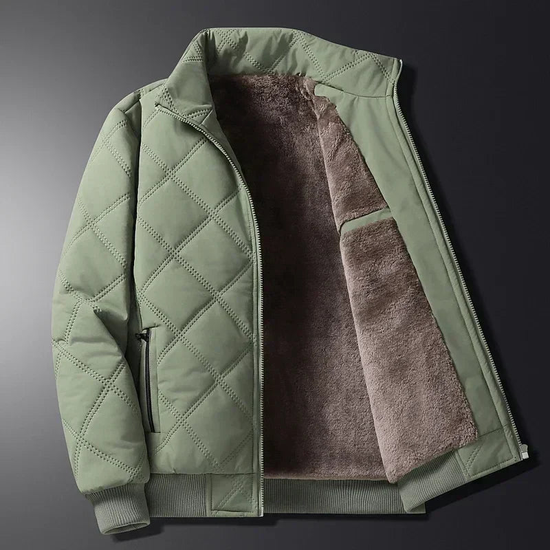 Veste Matelassée Hiver Homme – Chaude, Doublée Polaire, Décontractée