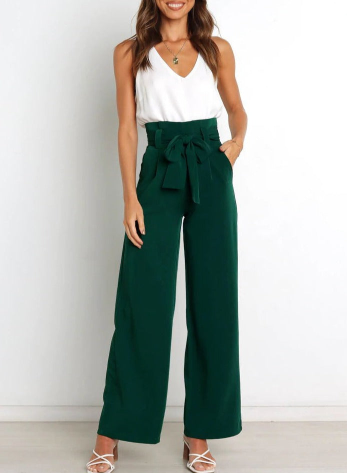 Pantalon Élegant à Jambe Large pour Femmes