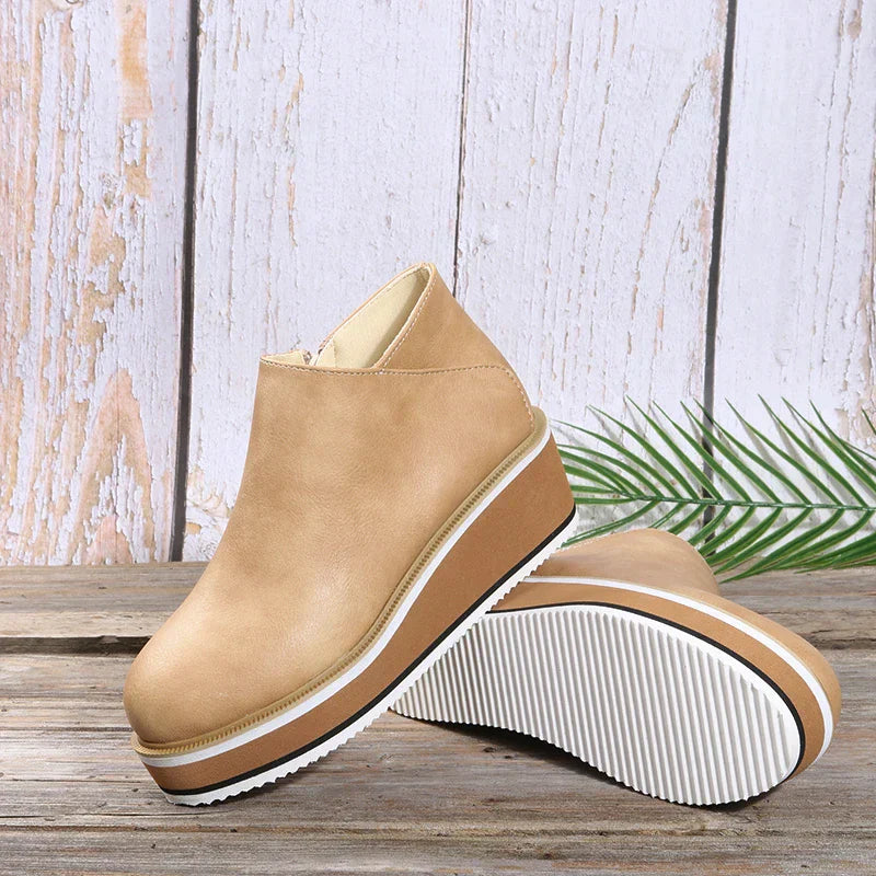 Bottines Élégantes avec Zipper pour Femmes