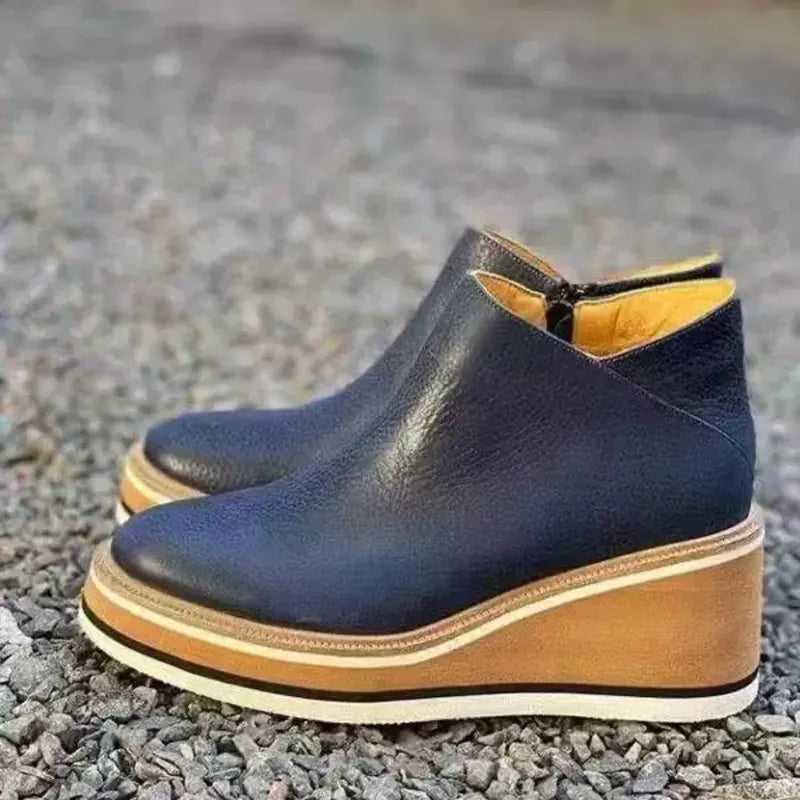 Bottines Élégantes avec Zipper pour Femmes