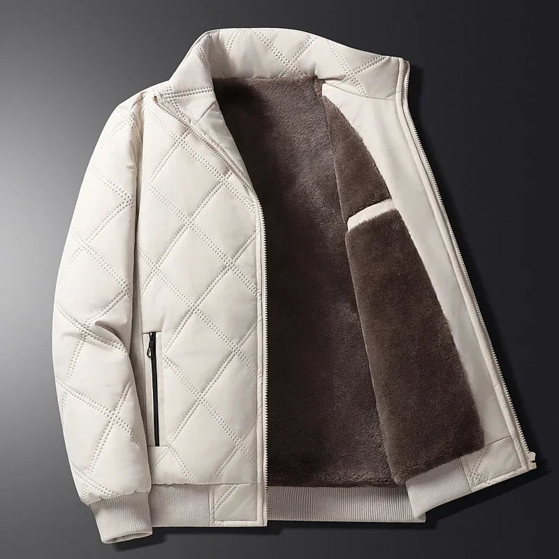 Veste Matelassée Hiver Homme – Chaude, Doublée Polaire, Décontractée