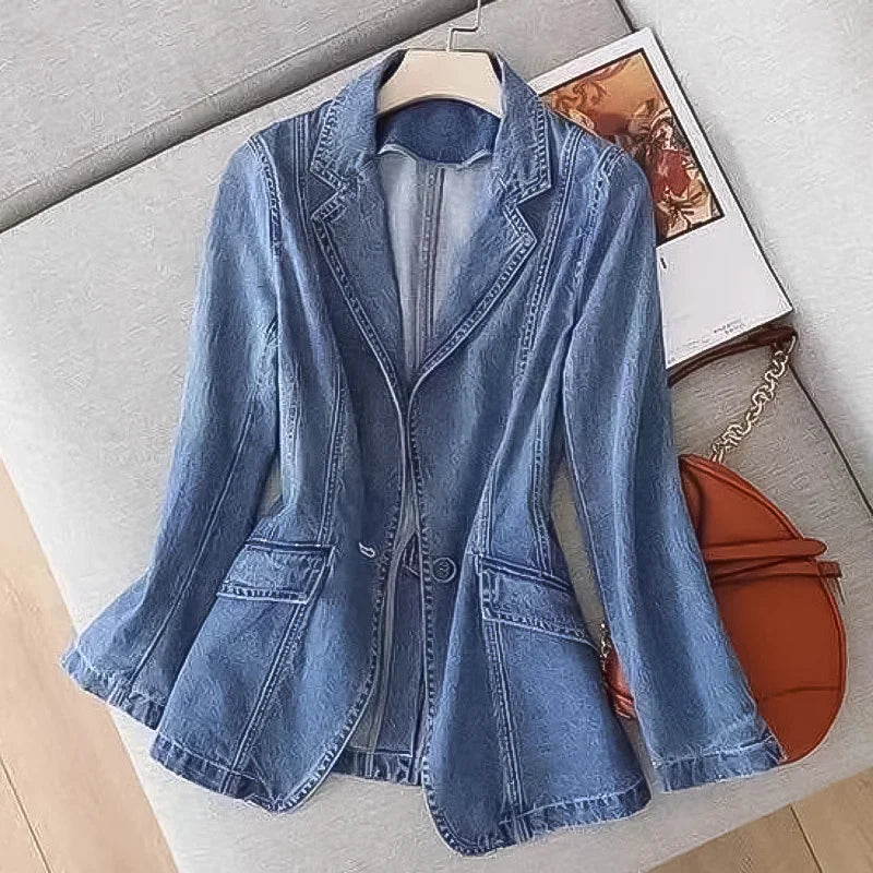 Blazer en denim pour femmes