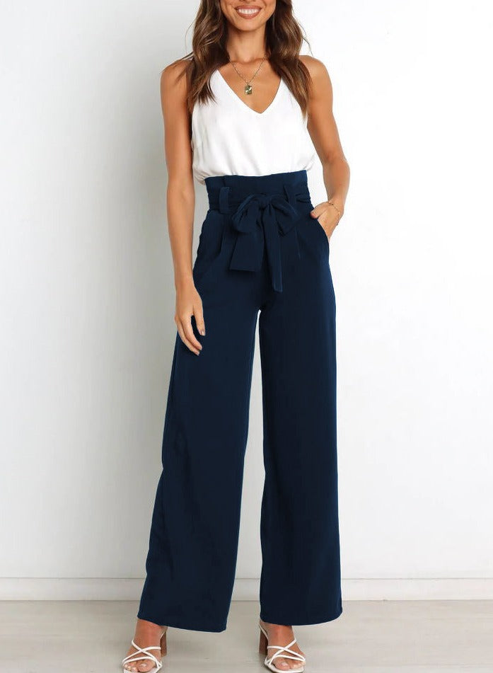 Pantalon Élegant à Jambe Large pour Femmes