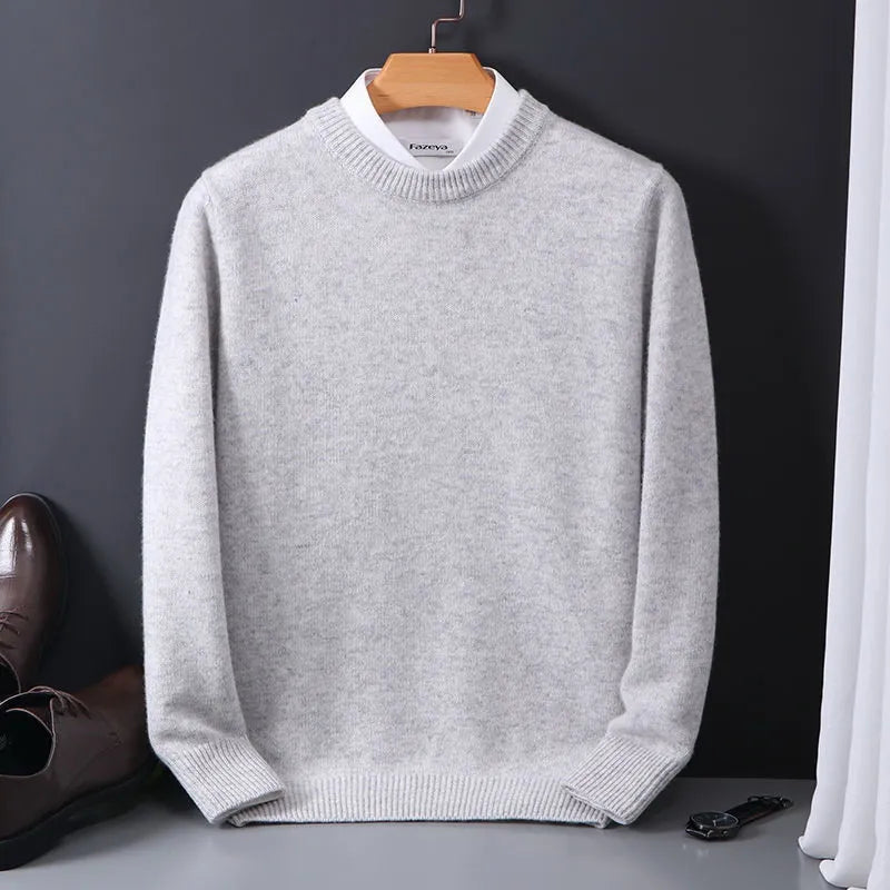 Pull Élégant à Col Rond pour Hommes