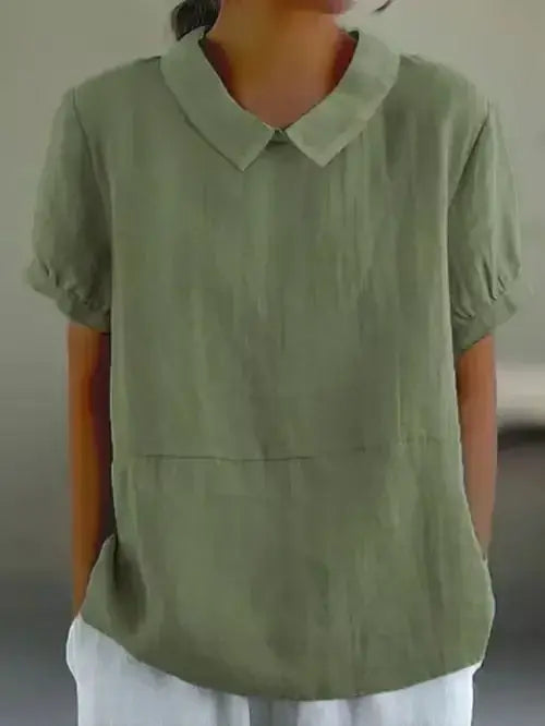 Chemise à manches courtes avec col classique