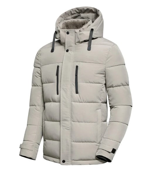 Veste d'hiver avec capuche amovible pour hommes