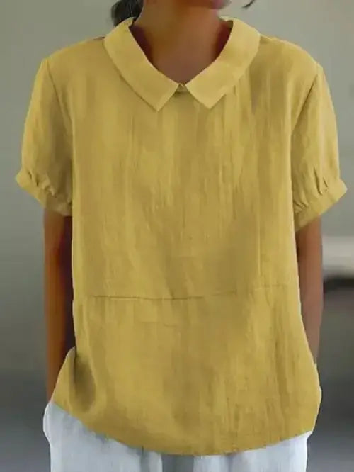 Chemise à manches courtes avec col classique