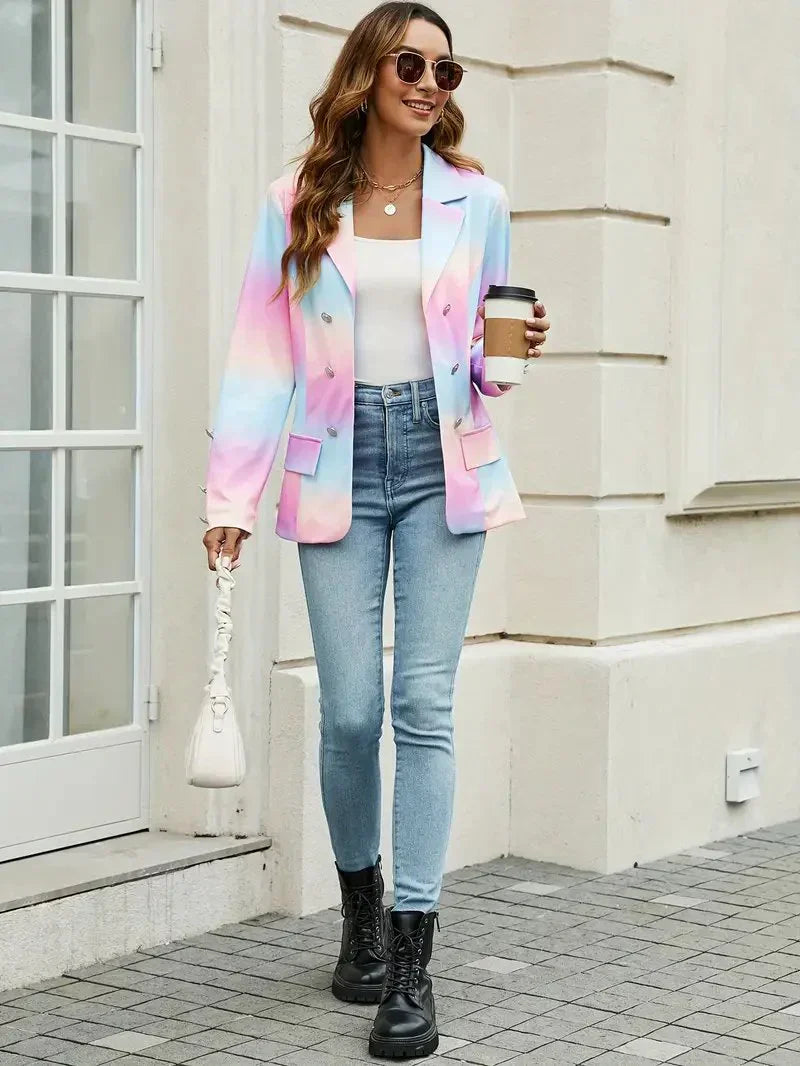 Blazer licorne coloré pour femmes