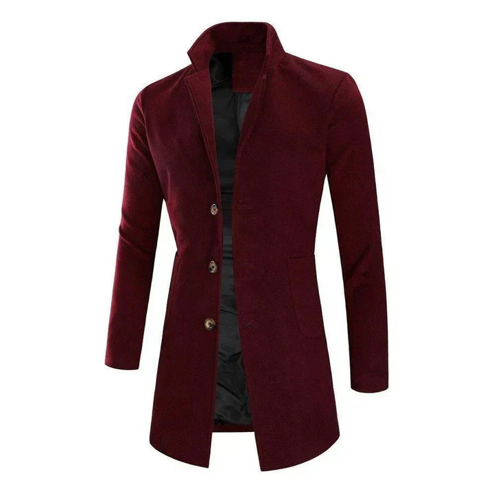 Manteau long sur mesure pour hommes