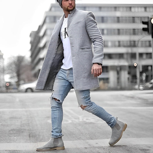 Manteau Élégant en Laine pour Hommes