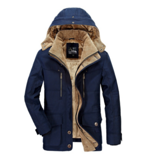Chic Veste d'Hiver à Capuche pour Hommes