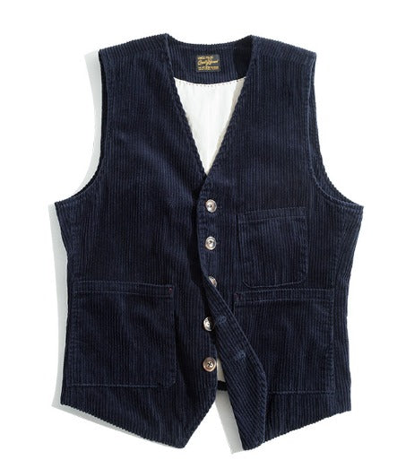 Gilet en Velours côtelé Sans Manche pour Hommes