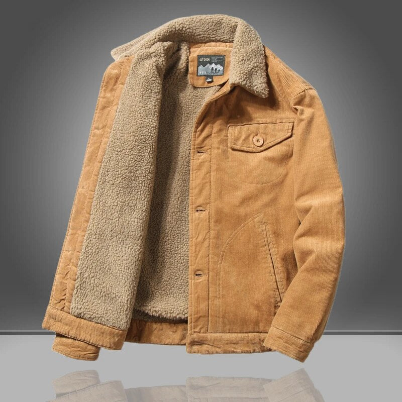Élégant Manteau en Coton Hivernal pour Hommes