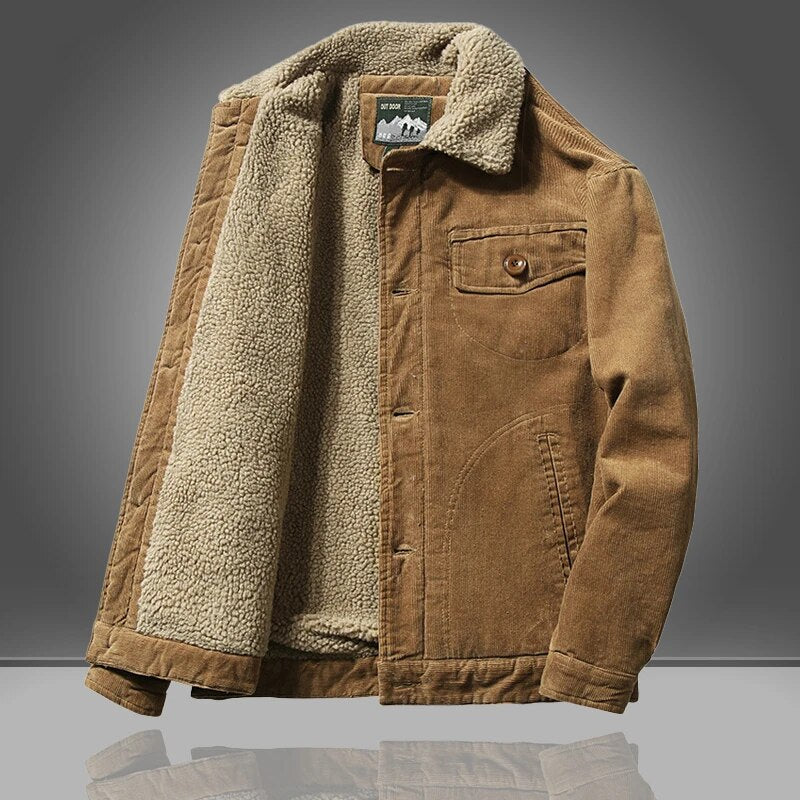 Élégant Manteau en Coton Hivernal pour Hommes