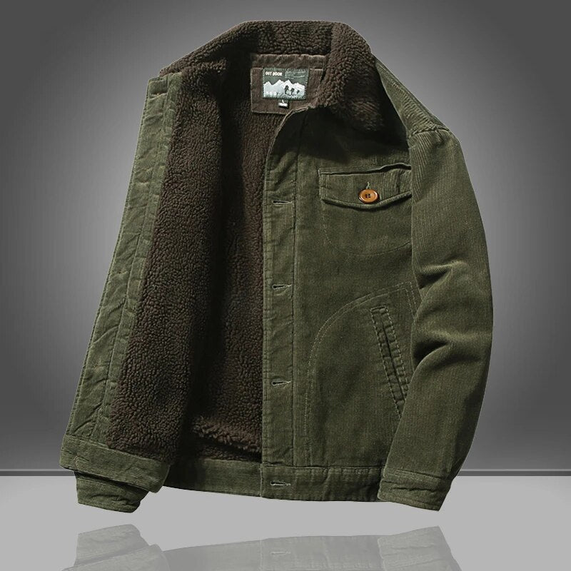 Élégant Manteau en Coton Hivernal pour Hommes