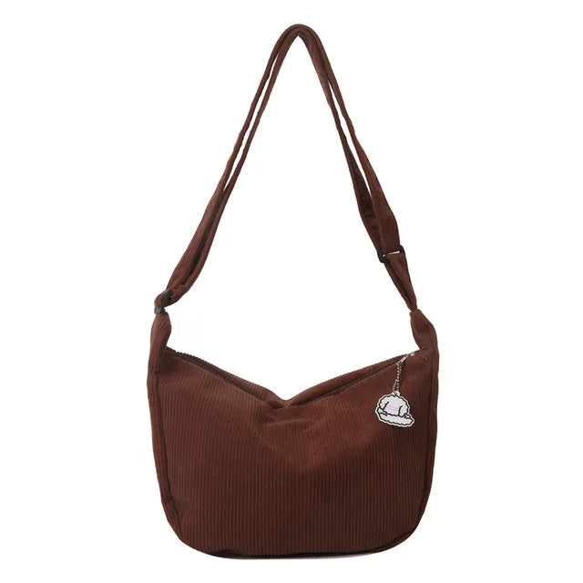 Sac d’épaule souple avec sangle longue et fermeture supérieure