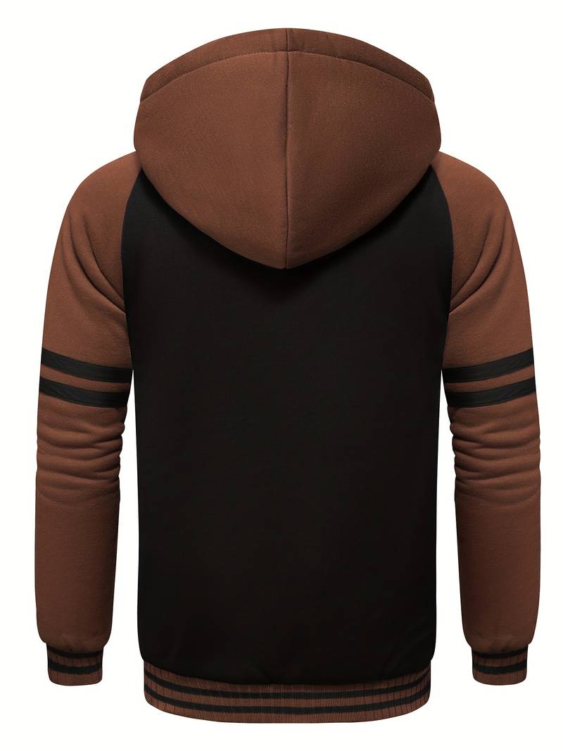 Veste à capuche duveteuse pour hommes