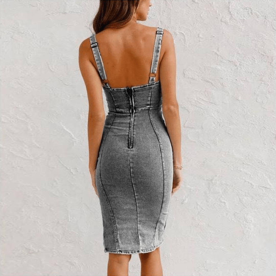 Abito Élégant en Denim pour Femmes - Marie Montel