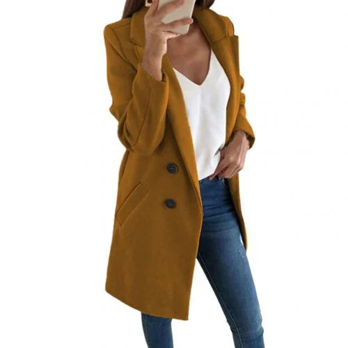 Manteau blazer long élégant pour femmes