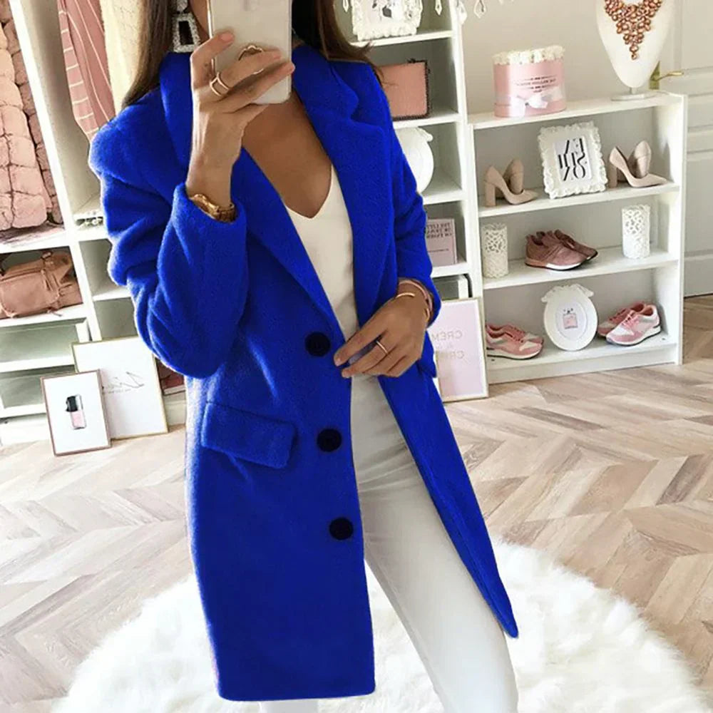 Manteau blazer long élégant pour femmes