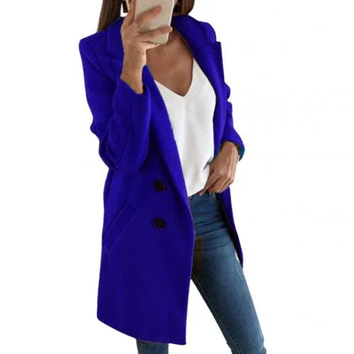 Manteau blazer long élégant pour femmes