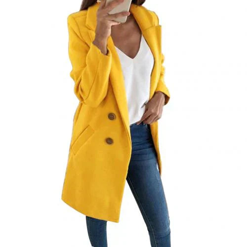 Manteau blazer long élégant pour femmes