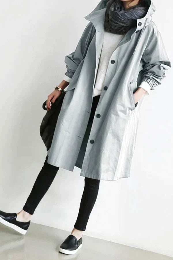 Manteau de pluie surdimensionné pour femmes