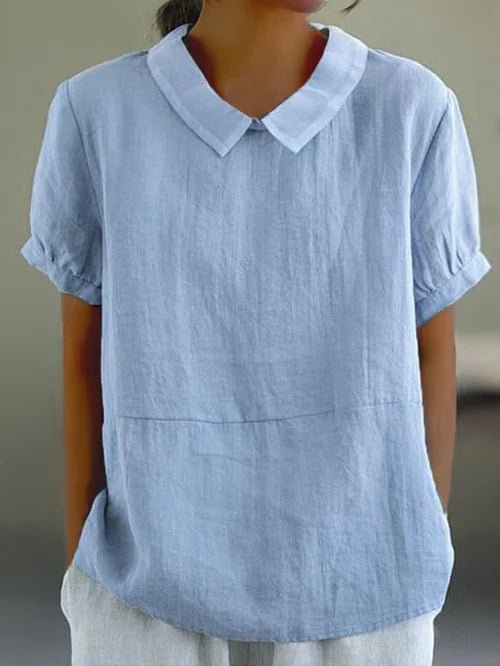 Chemise à manches courtes avec col classique
