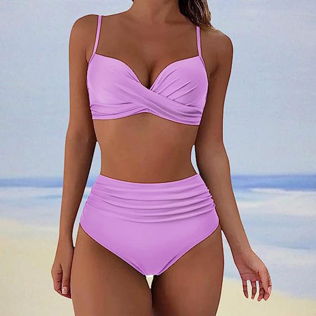 Bikini à Taille Haute Élegant pour Femmes - Marie Montel