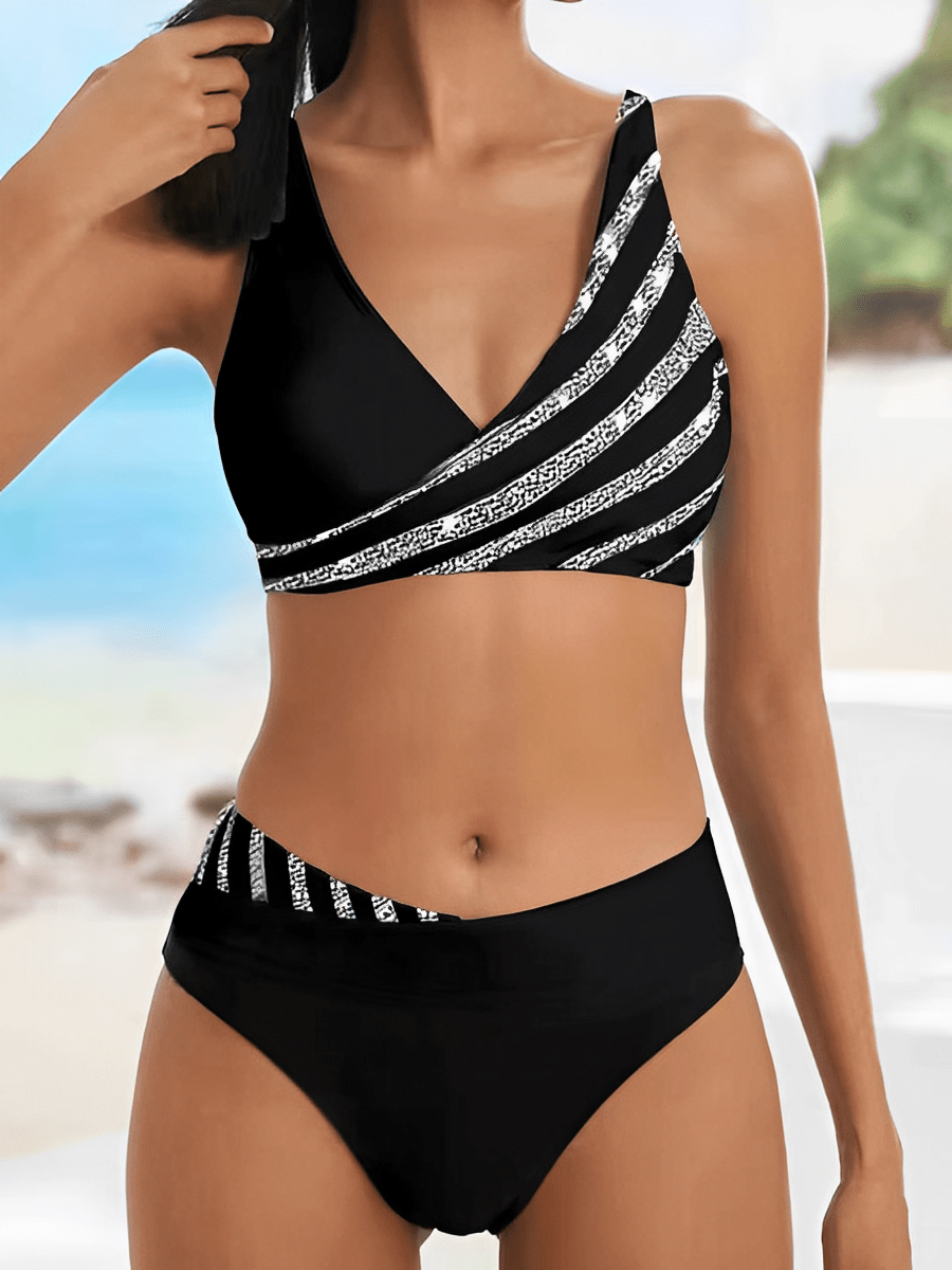 Bikini Chic à Rayures pour Femmes - Marie Montel