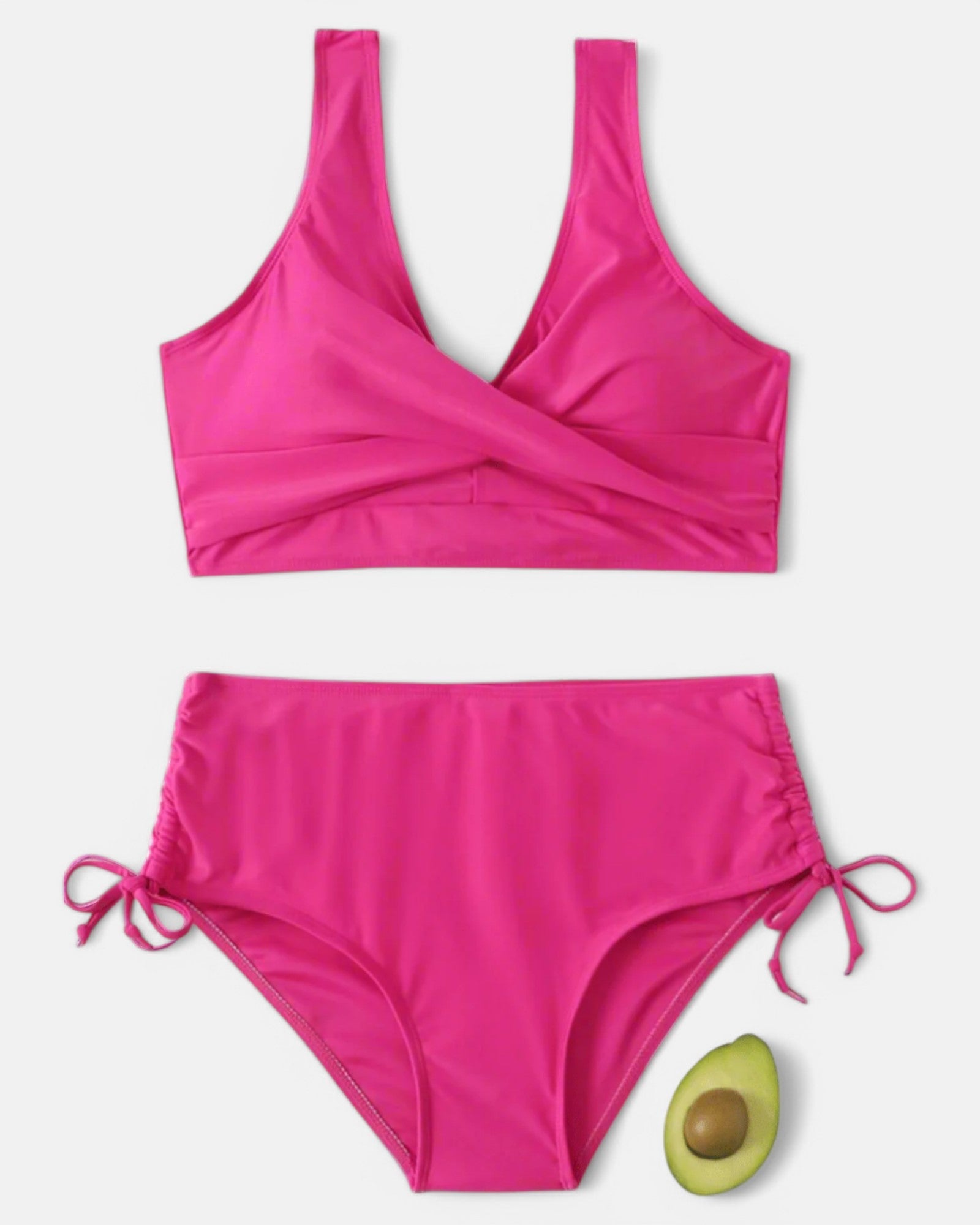 Bikini Uni Sportif avec Cordon de Serrage pour Femmes - Marie Montel