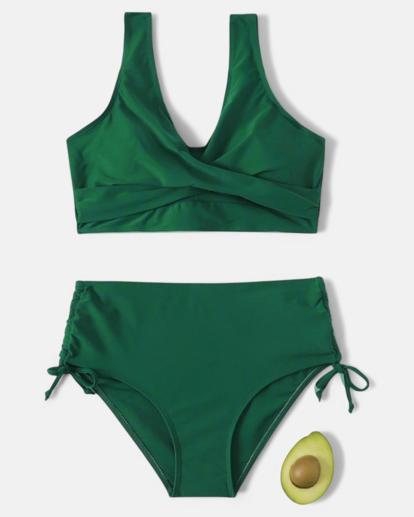 Bikini Uni Sportif avec Cordon de Serrage pour Femmes - Marie Montel