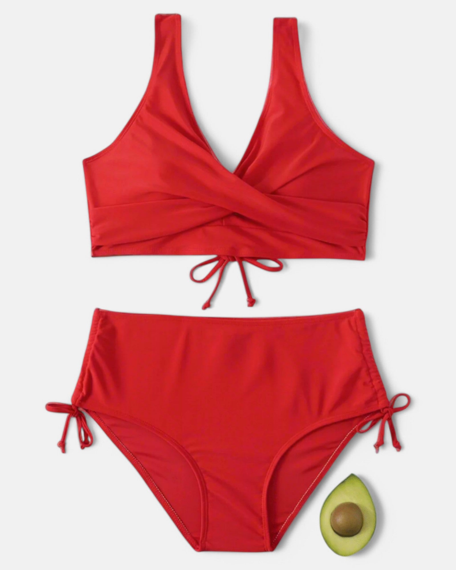 Bikini Uni Sportif avec Cordon de Serrage pour Femmes - Marie Montel