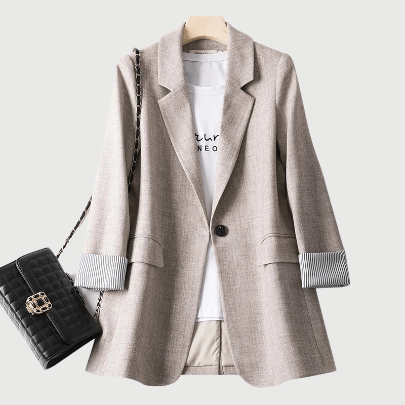 Blazer décontracté à manches longues pour femmes - Marie Montel