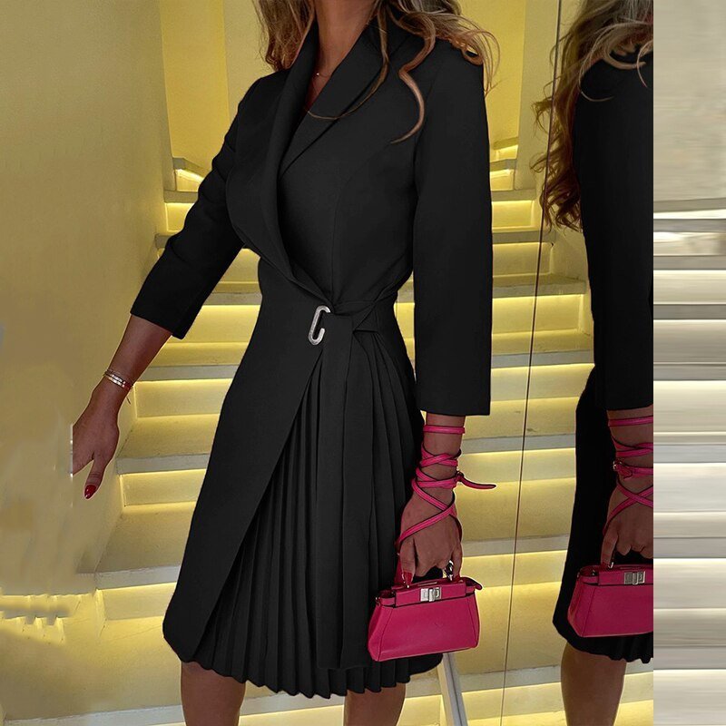 Blazer Élégant à Col Cranté pour Femmes - Marie Montel