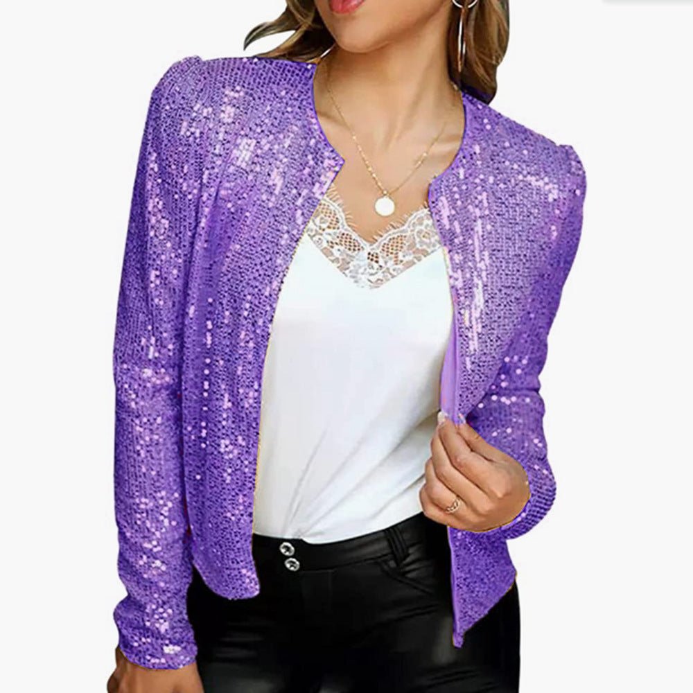 Blazer Élégant avec Sequins pour Femmes - Marie Montel