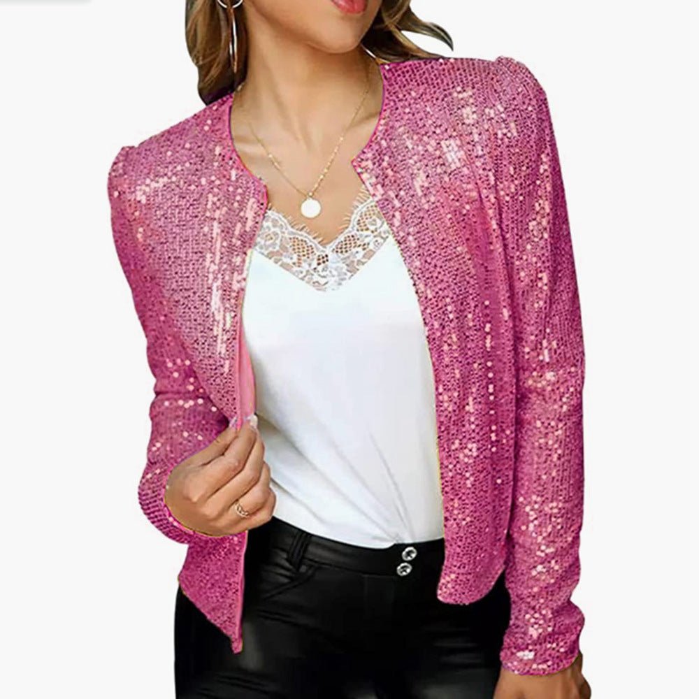 Blazer Élégant avec Sequins pour Femmes - Marie Montel