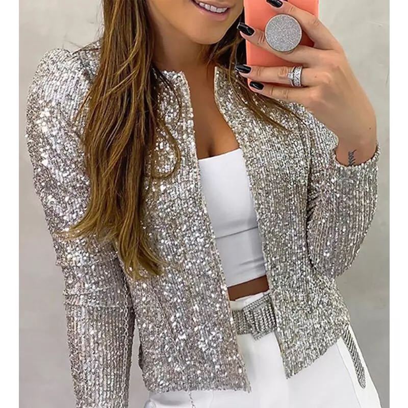 Blazer Élégant avec Sequins pour Femmes - Marie Montel