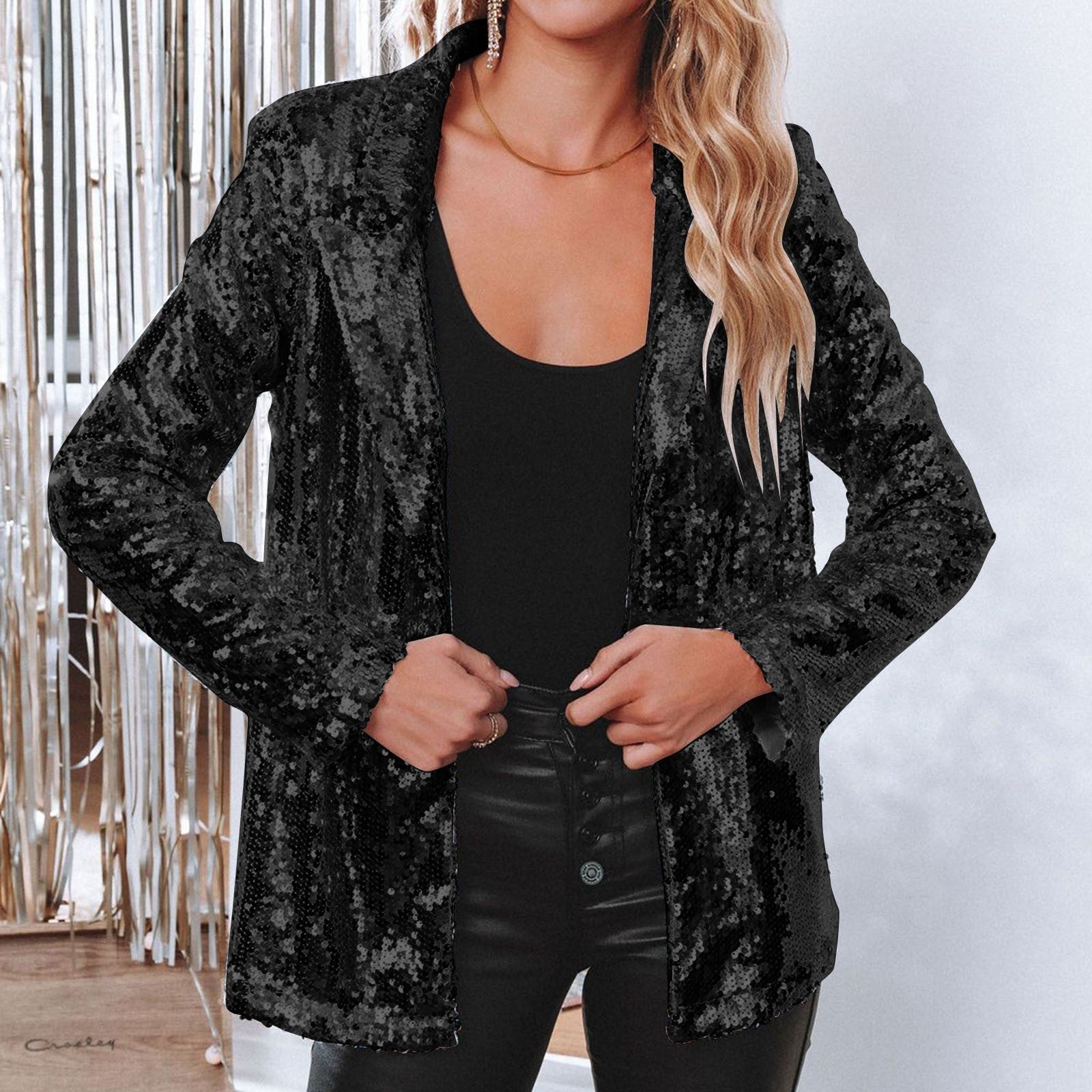 Blazer Glamour en Paillettes pour Femmes - Marie Montel