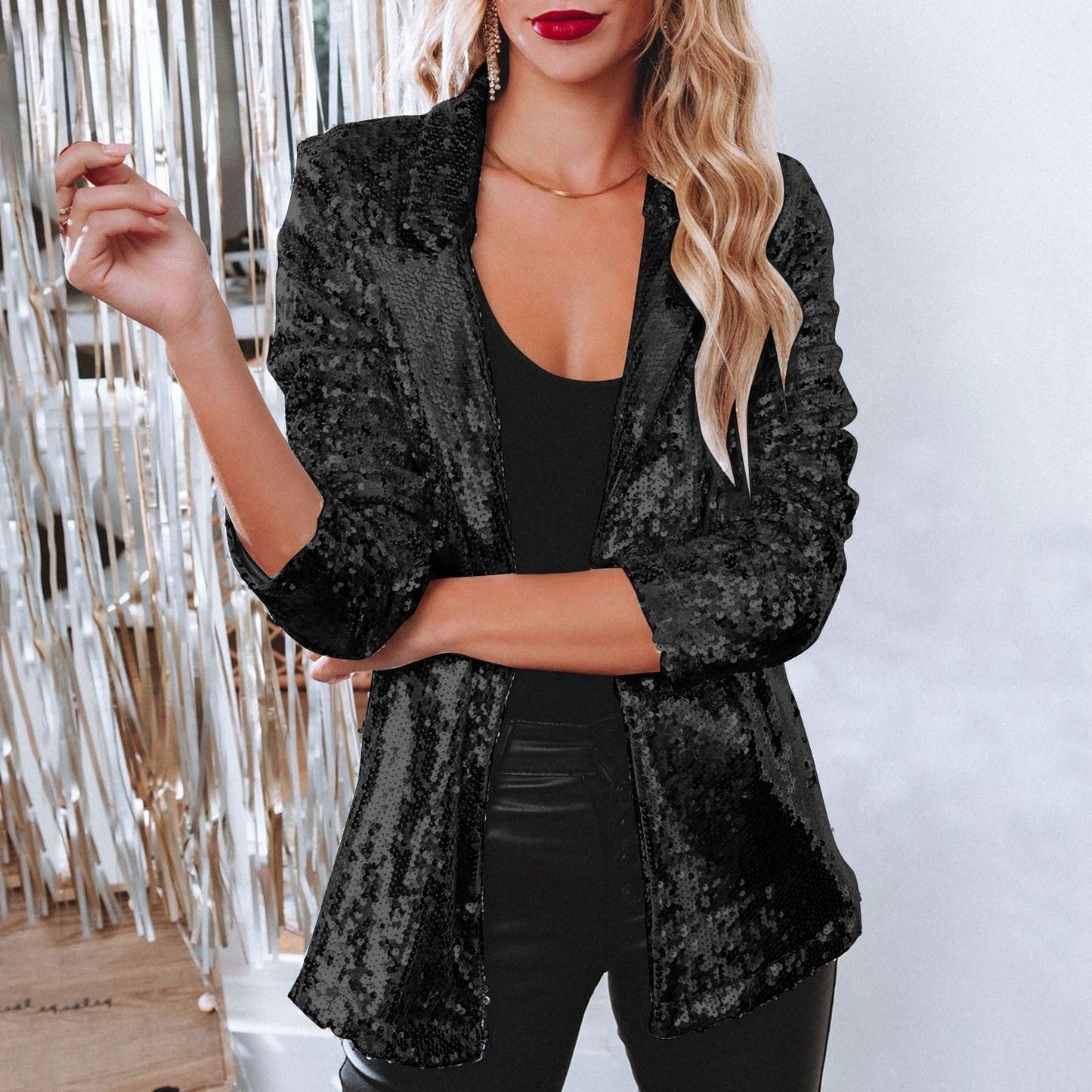 Blazer Glamour en Paillettes pour Femmes - Marie Montel