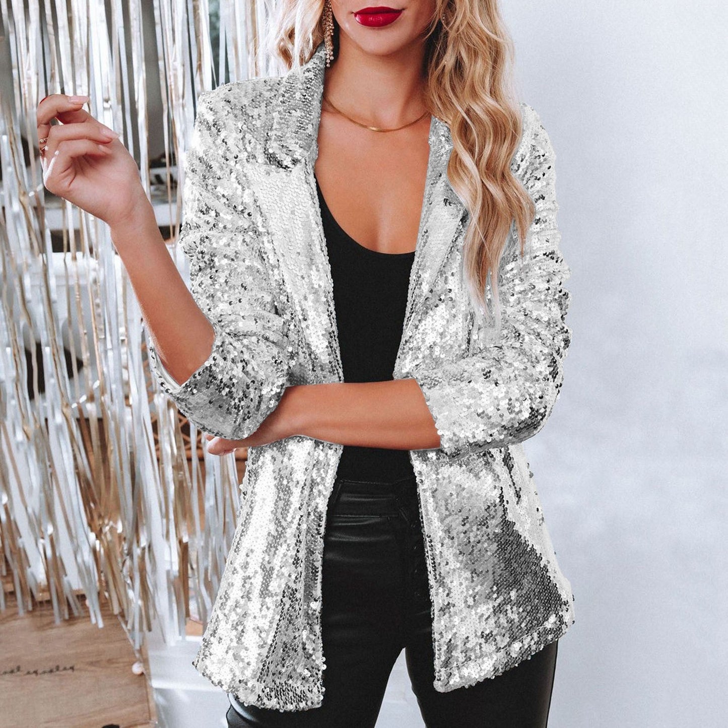 Blazer Glamour en Paillettes pour Femmes - Marie Montel