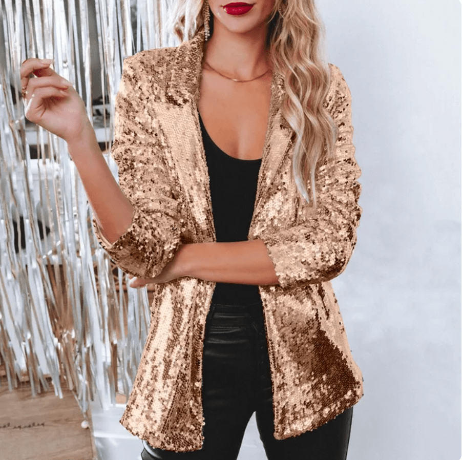 Blazer Glamour en Paillettes pour Femmes - Marie Montel