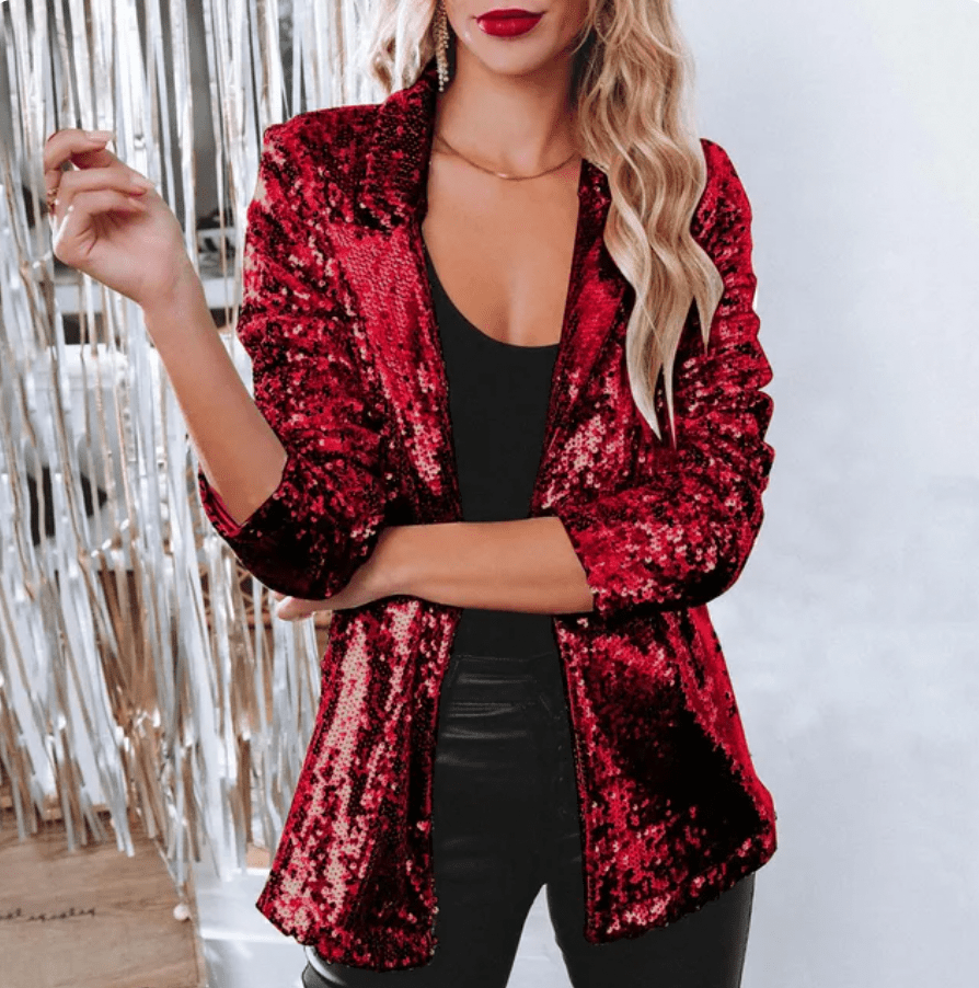 Blazer Glamour en Paillettes pour Femmes - Marie Montel