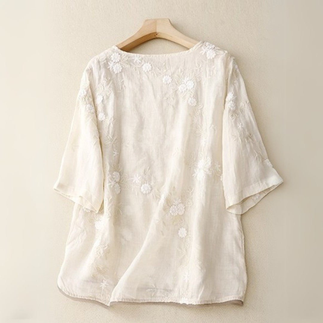 Blouse Brodée Chic pour Femmes - Marie Montel