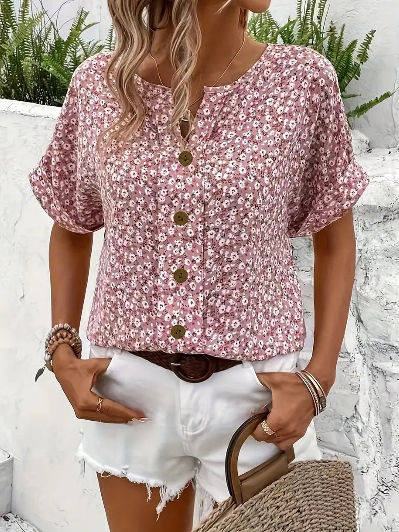 Blouse Charmante à Fleurs pour Femmes - Marie Montel
